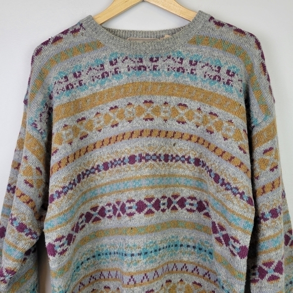 VINTAGE McGregor Shetland Wool Sweater XL - Picture 2 of 13